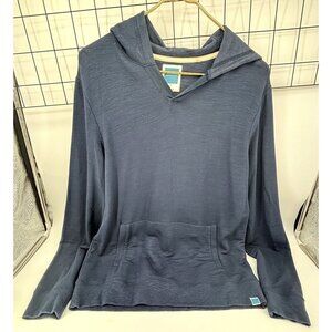 Jason Scott Small Blue Hoodie Sweatshirt Modal Cotton Blend‎